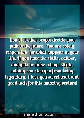 good luck wishes for future success